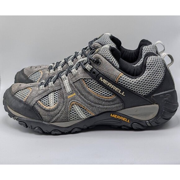 Merrell Yokota Castle Rock Hiking Shoes Mens 9.5 Gray Cadmium Trail Sneakers - Picture 4 of 9